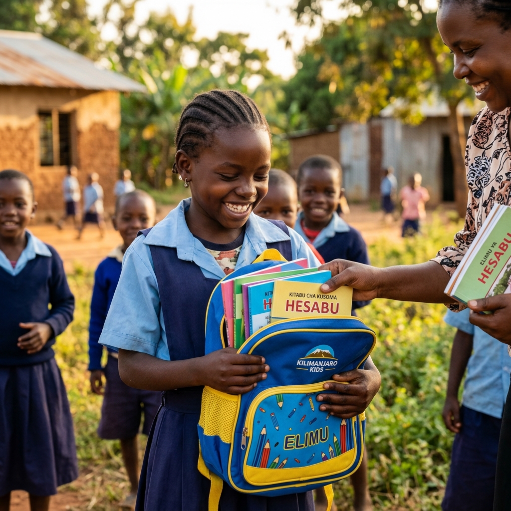 Children studying in Tanzania